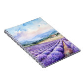 Mooie lavendelvelden notitieboek (Rechterzijde)