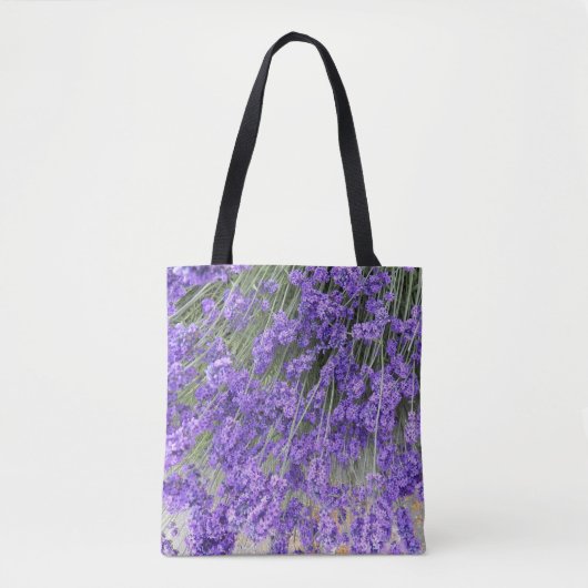 Mooie lavender Blooms Floral Tote Bag (Voorkant)