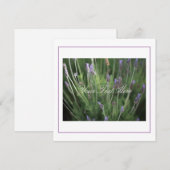 Mooie lavender Flowers Jouw tekst Flat Kaart (Voorkant / Achterkant)