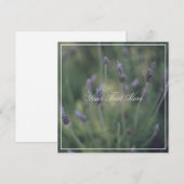Mooie lavender Flowers Jouw tekst Flat Kaart (Voorkant / Achterkant)