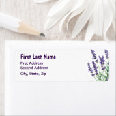 Mooie lavender Garden Flower Floral Etiket (Insitu)