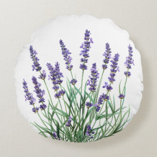 Mooie lavender Garden Flower Floral Rond Kussen