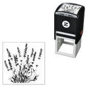 Mooie lavender Garden Flower Floral Zelfinktende Stempel (In situ)