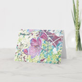 Mooie leafcutter bij schilderij verjaardagskaart kaart (Voorkant)