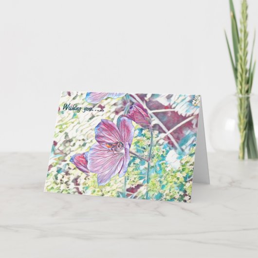 Mooie leafcutter bij schilderij verjaardagskaart kaart (Voorkant)