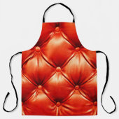 Mooie lederbank met knoppen schort (Voorkant)