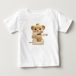 Mooie Leeuw Letter L Kinderen T-Shirt Dieren Alf