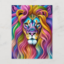 Mooie leeuw met de kleurrijke bovenleer