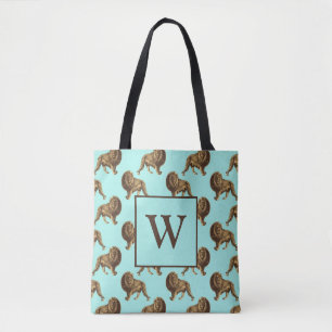 Mooie Leeuwen Monogram Leeuwen Tote Bag