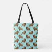 Mooie Leeuwen Monogram Leeuwen Tote Bag (Achterkant)