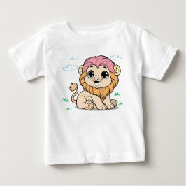 Mooie Leeuwenbaby T-shirt – Kleurrijke Baby