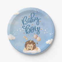 Mooie Leeuwenkoning Baby Jongen papieren bord