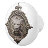 Mooie leeuwenkop keramische knop (Rechts)