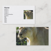 Mooie leeuwigheid visitekaartje (Voorkant / Achterkant)