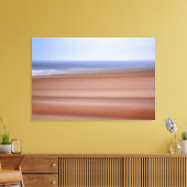 Mooie lege strand Abstracte Canvas Art Afdruk (Insitu (Woonkamer))