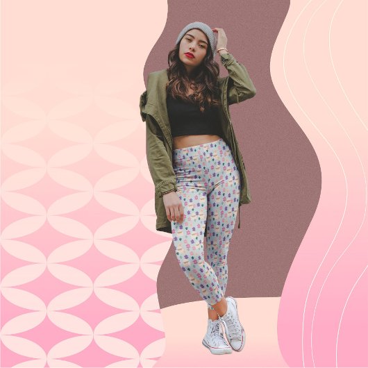 Mooie Leggings bloemen en enveloppen