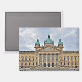 Mooie Leipzig, Duitsland reizen Magneet (Voorkant / Achterkant)
