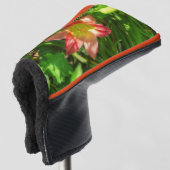 Mooie lelie golfheadcover (3/4 voorkant)