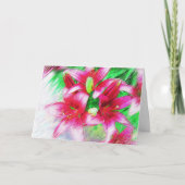 Mooie Lelie Kaart (Voorkant)