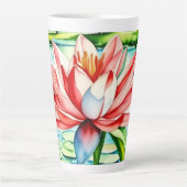 Mooie lelie latte mok (Voorkant)