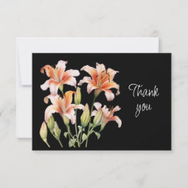 Mooie lelies lelie bloemen dank je kaart