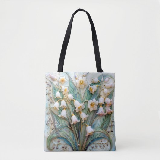 Mooie lelietje-van-dalen lente bloemstuk  tote bag (Voorkant)