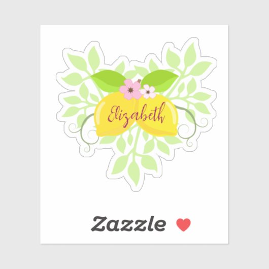 Mooie Lemon Sticker (Vel)