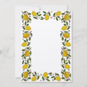 Mooie Lemons rustieke CUSTOM BABY SHOWER Bedankkaart (Achterkant)