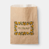 Mooie Lemons rustieke CUSTOM BABY SHOWER Bedankzakje (Voorkant)