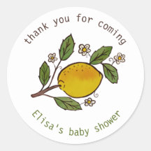 Mooie Lemons rustieke CUSTOM BABY SHOWER