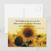 Mooie lente - beroemde prijsopgave briefkaart (Voorkant / Achterkant)