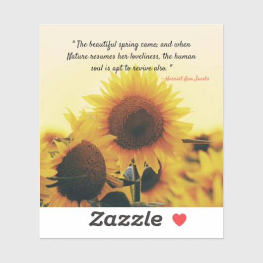 Mooie lente - beroemde quote sticker (Vel)