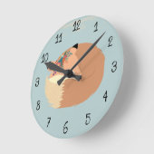 Mooie Lente Bladeren en Vos Bosgrond Ronde Klok (Hoek)