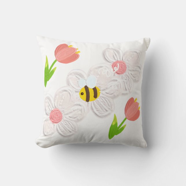 Mooie lente bloem bijen kussen (Voorkant)