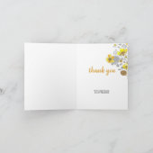 Mooie lente bloemen bedankkaart (Binnen)