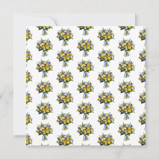 Mooie Lente Bloemen Gepersonaliseerd Moederdag Kaart (Achterkant)