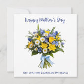 Mooie Lente Bloemen Gepersonaliseerd Moederdag Kaart (Voorkant)