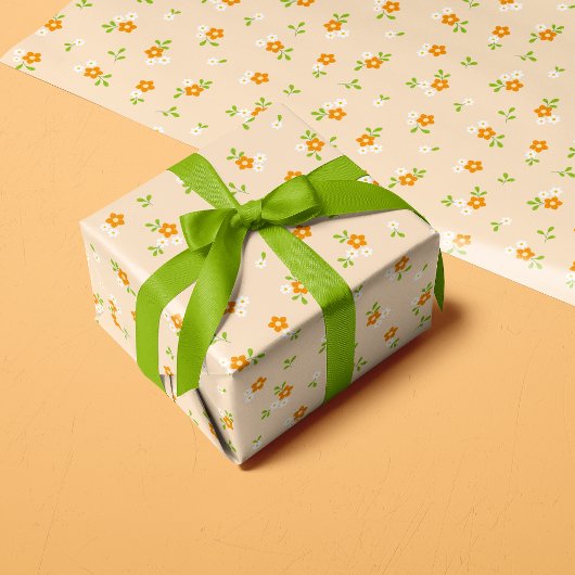 Mooie Lente Bloemen Madeliefjes Boeketten Patroon Cadeaupapier