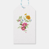 Mooie lente bloemen moeder van de bruid cadeaulabel (Achterkant)