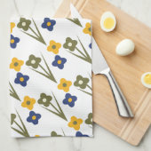 Mooie Lente Bloemen Theedoek (Quarter Fold)