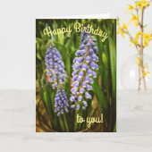 Mooie lente bloemenverjaardag Kaart (Gele Bloem)