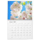 Mooie lente dag kalender landschappen bomen (Jan 2027)