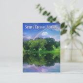 Mooie lente Equinox Ostara Blessings Rainbow Briefkaart (Staand voorkant)