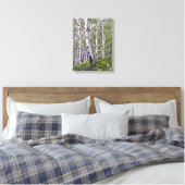 Mooie lente-espenbomen Canvasprint Canvas Afdruk (Insitu (Slaapkamer))