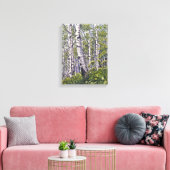 Mooie lente-espenbomen Canvasprint Canvas Afdruk (Insitu (Woonkamer))