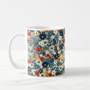 Mooie lente kleurrijke Girly Wildflowers Koffiemok