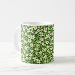 Mooie lente kleurrijke meisjesachtige wilde bloeme koffiemok
