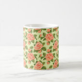 Mooie lente kleurrijke rustieke Girly Roos Koffiemok (Center)
