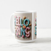 Mooie lente koffiemok (Voorkant links)