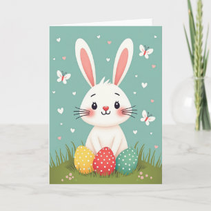 Mooie Lente Konijn Vriendenkaart Kaart